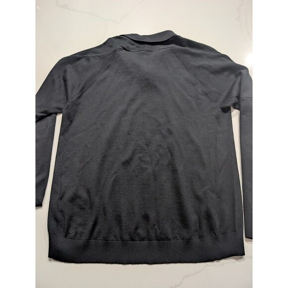 Nike Every Stitch Considered ESC Long Sleeve Knit Polo Black DV7462-010 Medium - Picture 6 of 11